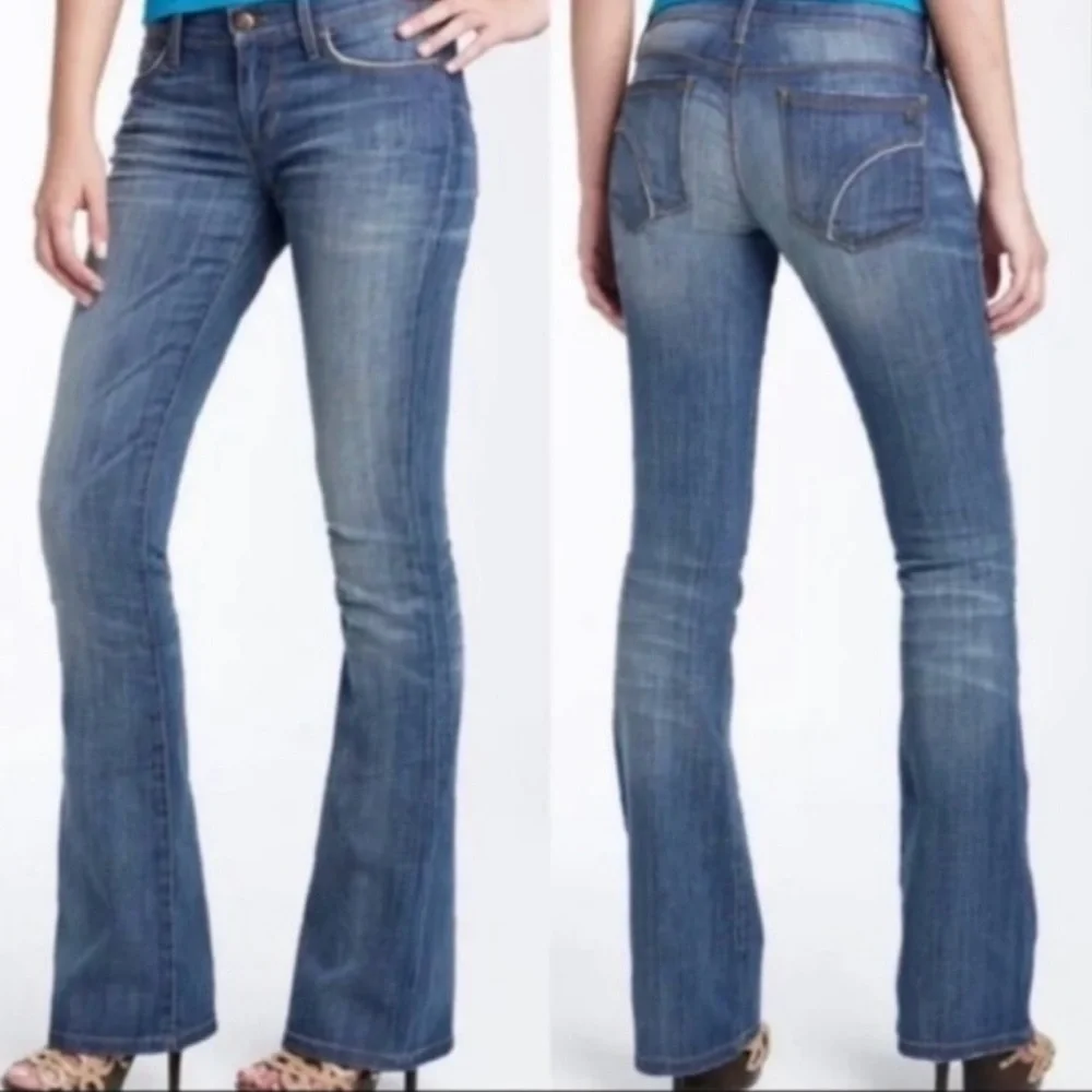 Joe's Jeans The Rocker Low Rise Lean Flare Sz 29 Hannah Wash NWT Y2K